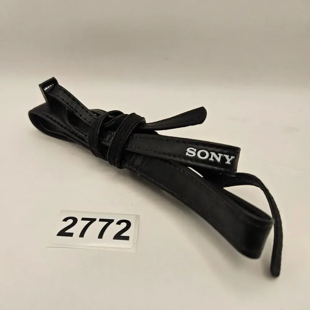SONY OEM CAMERA NECK STRAP BLACK ADJUSTABLE ~ 4FT